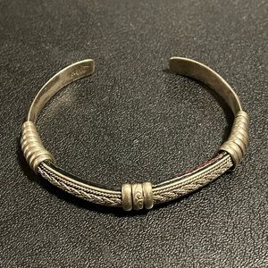 SOLD Mexican 925 Sterling silver marked vintage braided bracelet